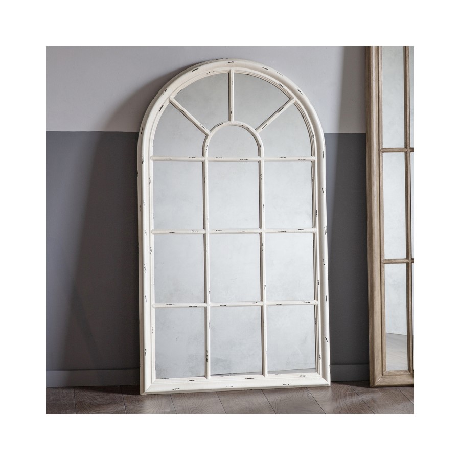 Window Mirror with Cream Frame - Caspian House