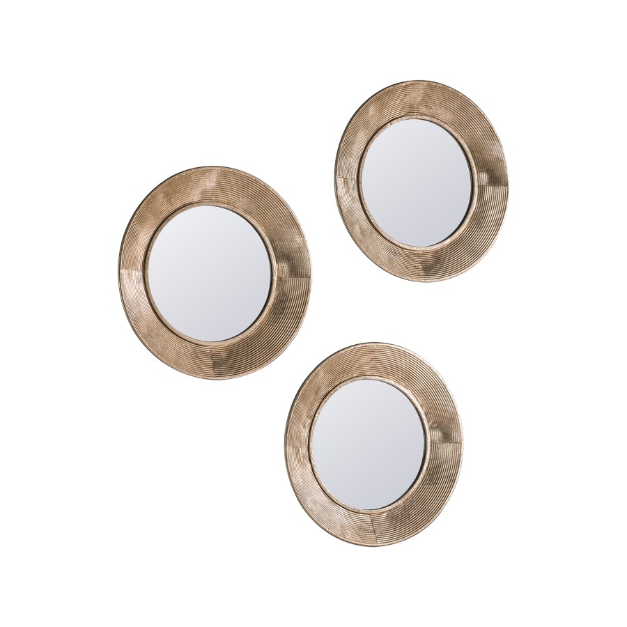 Gallery Knowle Gold Trio Mirror