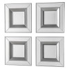 Madrid Square Mirror Pack of 4 - Caspian House  