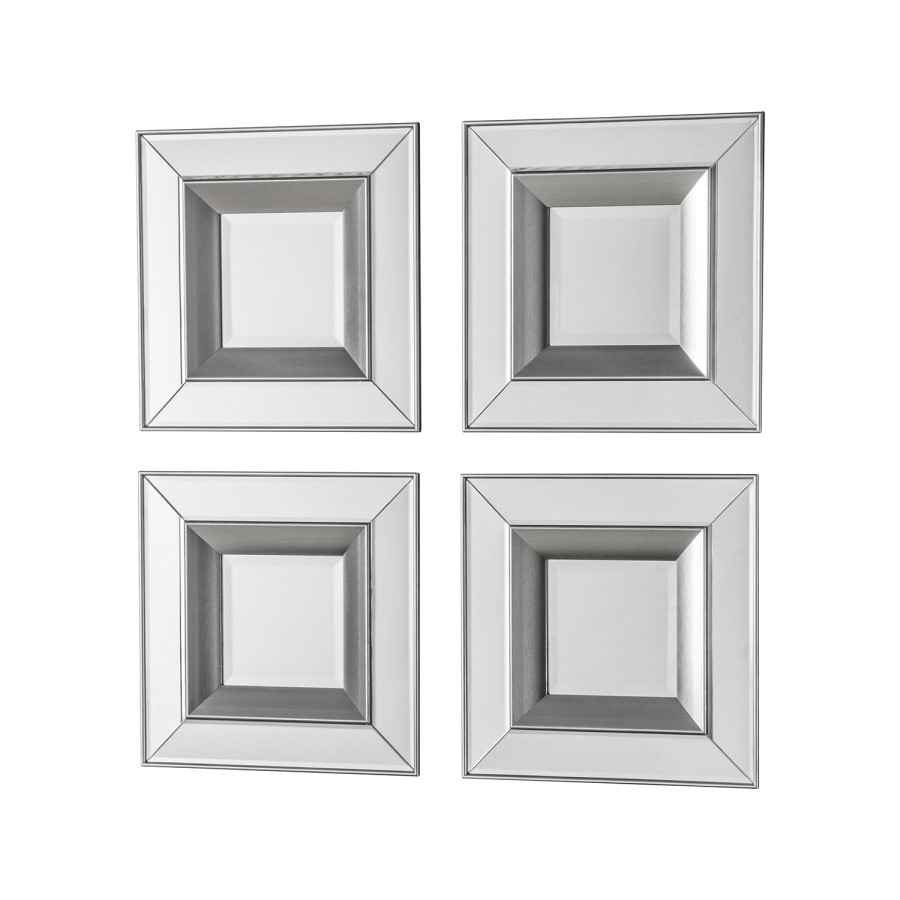 Madrid Square Mirror Pack of 4 - Caspian House  