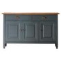 3 Door 2 Drawer Sideboard in Dark Grey & Oak - Caspian House