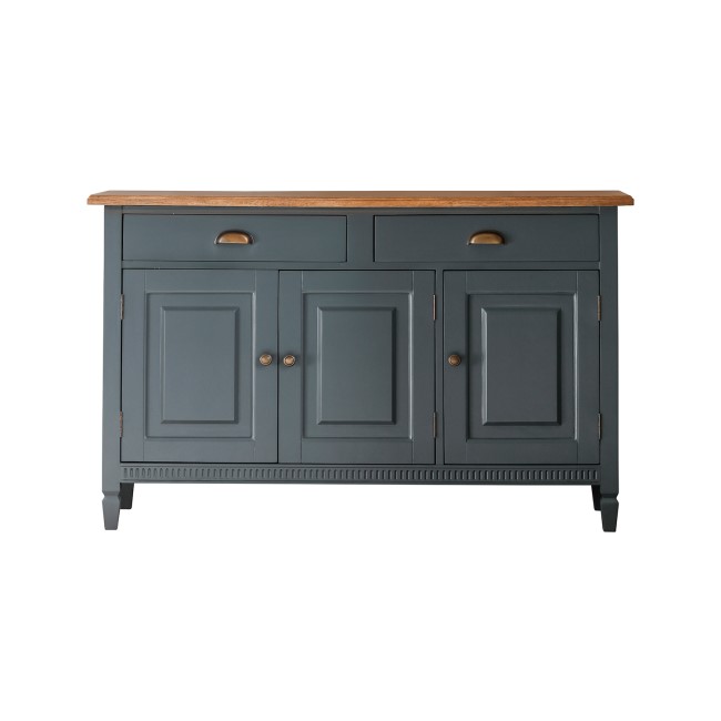 3 Door 2 Drawer Sideboard in Dark Grey & Oak - Caspian House