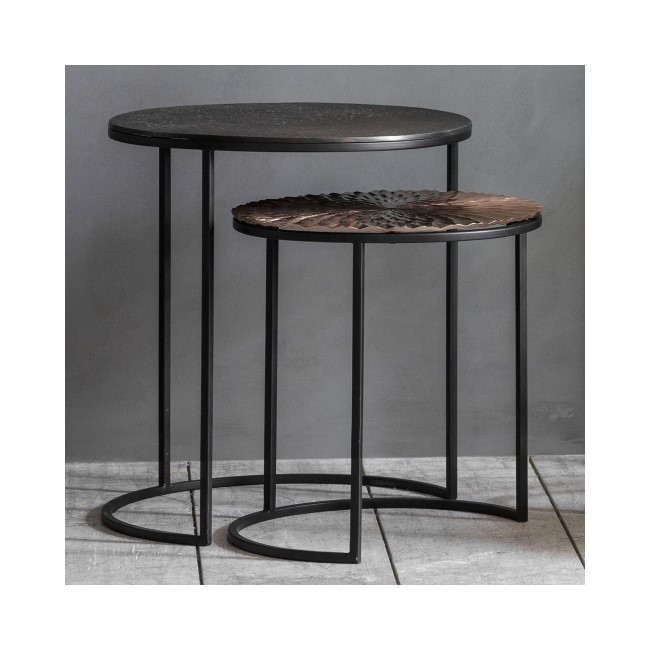 Limosa Metal Nest of 2 Tables - Caspian House