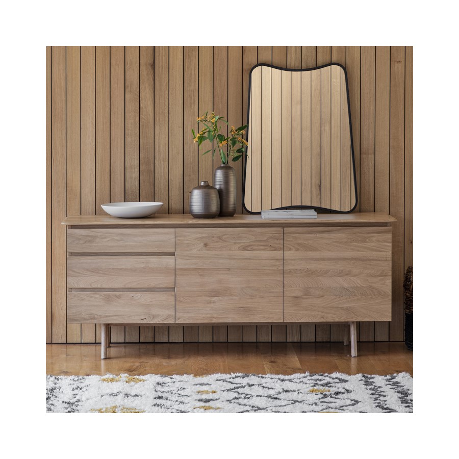 Oak Sideboard with Storage - Modern - Caspian House