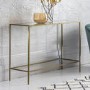 Raya Bronze and Glass Console Table - Caspian House