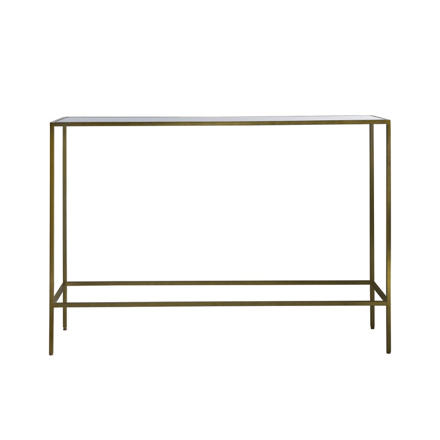 Raya Bronze and Glass Console Table - Caspian House