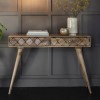 Gallery Solid Wood Console Table with Carved Detail - Tuscany Range