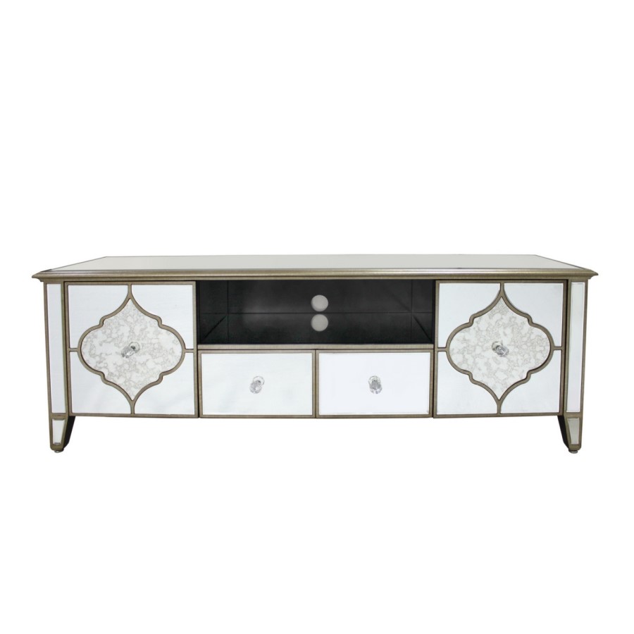 Aurora Boutique Morocco Mirrored Entertainment Unit