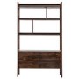 Gallery Barcelona Acacia and White Marble Bookcase/Display Unit