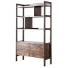 Gallery Barcelona Acacia and White Marble Bookcase/Display Unit