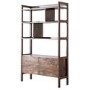 Gallery Barcelona Acacia and White Marble Bookcase/Display Unit
