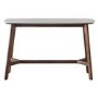 Gallery Barcelona Acacia and White Marble Console Table