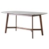 Gallery Barcelona White Marble Top Dining Table