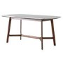 Gallery Barcelona White Marble Top Dining Table