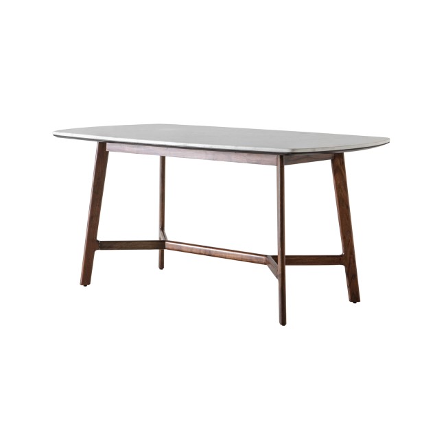 Gallery Barcelona White Marble Top Dining Table