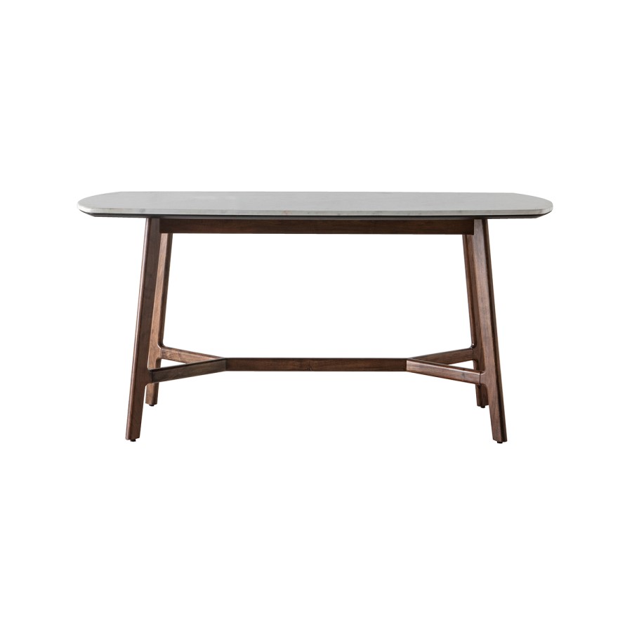 Gallery Barcelona White Marble Top Dining Table