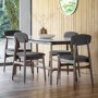 Gallery Barcelona White Marble Top Dining Table