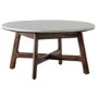 Gallery Barcelona White Marble Top Round Coffee Table