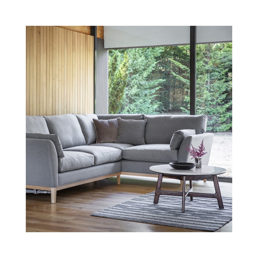 Gallery Barcelona White Marble Top Round Coffee Table