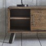 TV Unit in Dark Wood with Sliding Doors TV's up to 50" - Gallery