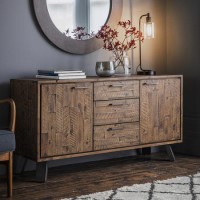 Gallery Camden 2 Door 3 Drawer Sideboard Rustic