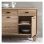 Oak 3 Door 3 Drawer Sideboard - Caspian House