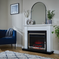 ALMOST PERFECT - Suncrest Antigua Electric Fireplace Suite ALMOST PERFECT - Suncrest Antigua Electric Fireplace Suite