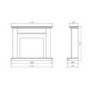 ALMOST PERFECT - Suncrest Antigua Electric Fireplace Suite