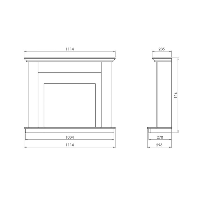 Suncrest Antigua Electric Fireplace Suite