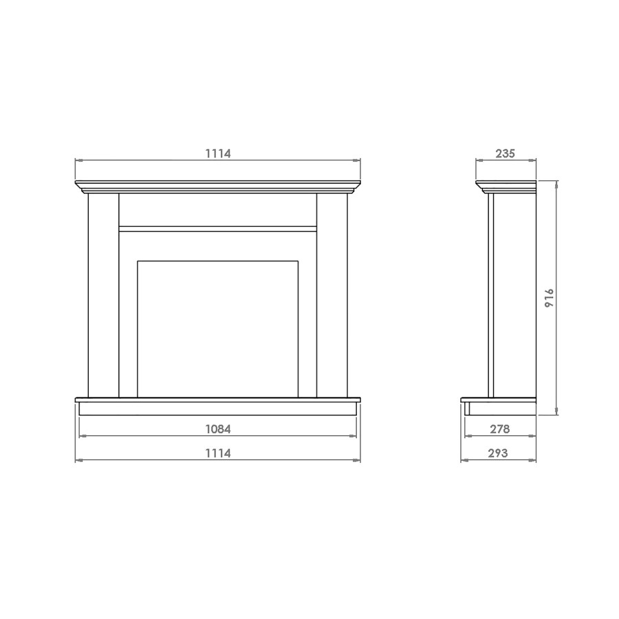 ALMOST PERFECT - Suncrest Antigua Electric Fireplace Suite