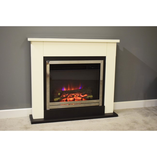 Suncrest Middleton Fireplace Suite with Cream Surround