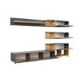 Grey & Wood Effect Entertainment Unit for TVs up to 60" - Neo