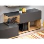 Grey & Wood Effect Entertainment Unit for TVs up to 60" - Neo