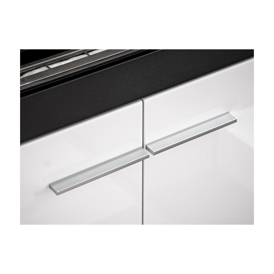 White Gloss Entertainment Unit with Bioethanol Fireplace & Storage - TV's up to 70" - Neo