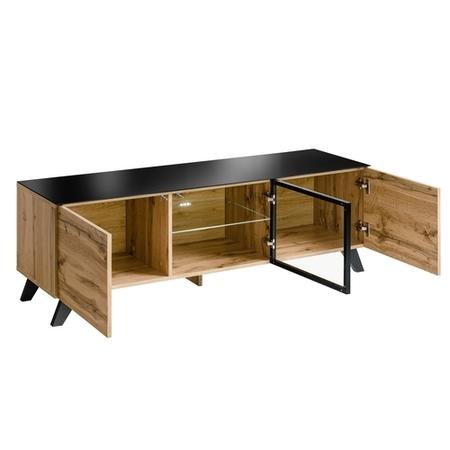 Wooden TV Unit with LED Lighting - TV's up to 63" - Neo