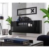 Black High Gloss Floating Sideboard with Storage - Neo