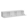 Neo White High Gloss Floating TV Unit with Storage