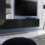 Neo Floating TV Unit in Black High Gloss
