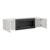 Floating Bioethanol Fire in White High Gloss - Neo 