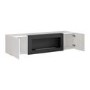 GRADE A1 - Floating Fireplace TV Unit in White High Gloss - Neo - TV's up to 60"