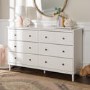 GRADE A1 - Foster Modern 6 Drawer Chest of Drawers in White