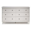 GRADE A1 - Foster Modern 6 Drawer Chest of Drawers in White