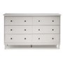 GRADE A1 - Foster Modern 6 Drawer Chest of Drawers in White