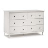 GRADE A1 - Foster Modern 6 Drawer Chest of Drawers in White