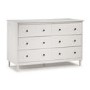 GRADE A1 - Foster Modern 6 Drawer Chest of Drawers in White