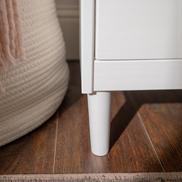 Foster Modern 6 Drawer Chest of Drawers in White