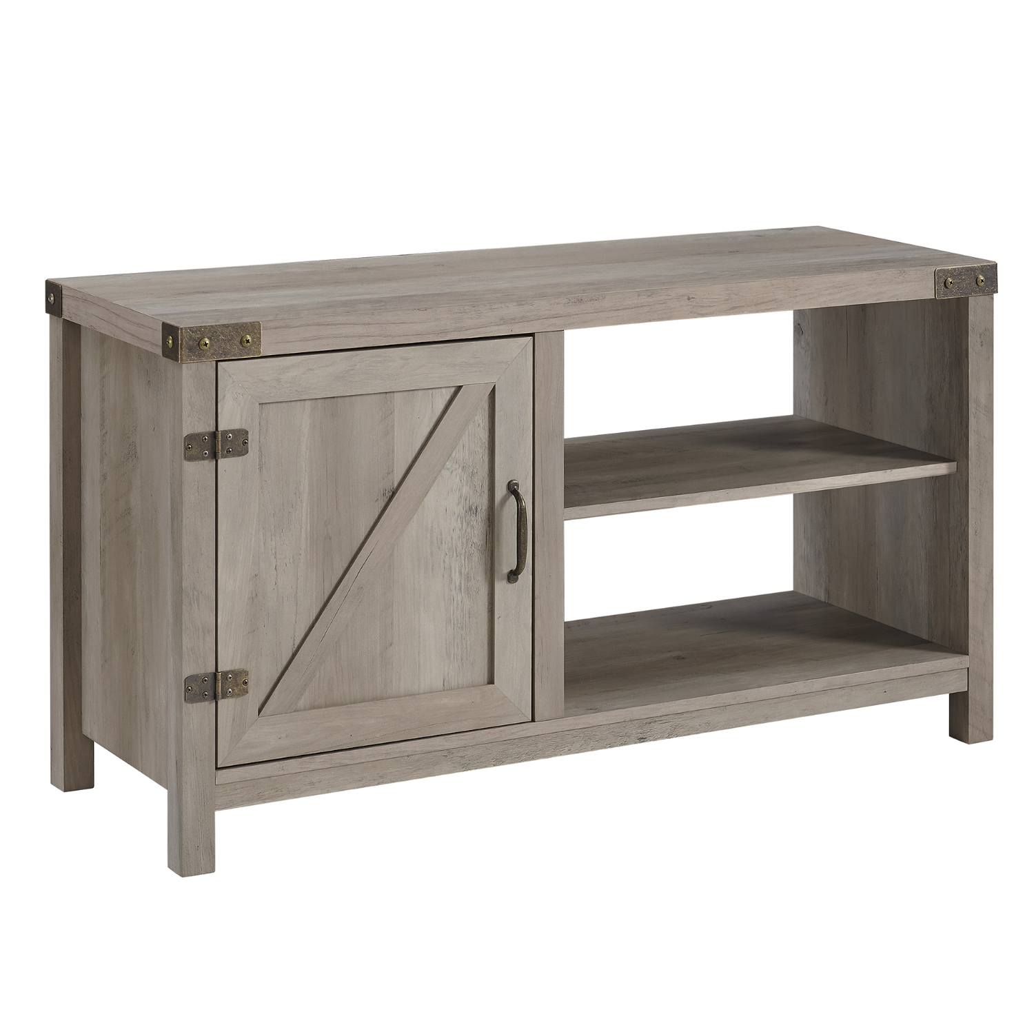 Grey Wooden Effect TV Unit with Storage - Foster - TV's up to 50 ...