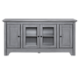 Large Grey Wooden TV Unit with Storage - Foster - TV's up to 55"