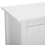 White Wood Veneer TV Unit with Storage - Foster - TV's up to 55"