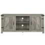 Foster Grey Wood Effect TV Unit with Open Shelves & Cupboards - TV's up to 65"